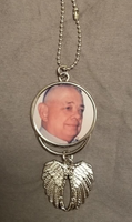 Angel wing double sided charms.